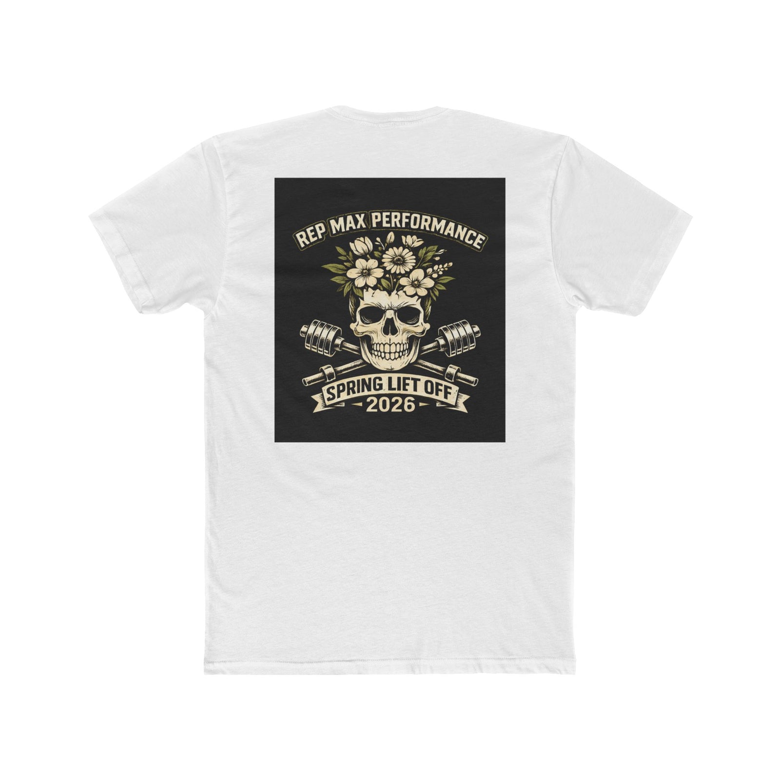 Skull Crew Tee – RMP Speed & Oil Vintage Motorcycle T‑Shirt